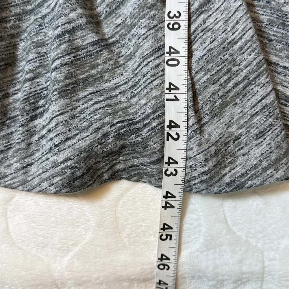 eShakti Gray‎ Fit Flare Midi Dress Medium A Line Notch Neck Work Office Lined